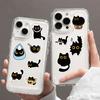 1 volumen/500 pegatinas de rollo de gato negro, caricatura, lindas, material decorativo, cinta, pegatinas, imprescindibles para estudiantes, pegatinas de sellado