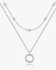 Collar de Círculos Irregulares Multicapa Transfronterizo Cobre Electrochapado Oro Real de 14K Gargantilla Apilada Joyería para Mujer