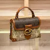 Bolsa Caixinha Estampada Color-Block Tendência deste Ano para Mulheres, Novo Modelo 2025, Couro Genuíno, Bolsa de Ombro e Transversal de Alta Qualidade na Moda