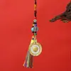 Directo del fabricante: Joyas de Xizang estilo antiguo, colgantes giratorios de nueve palacios-bagua y doce zodiacos, collares y adornos para colgar en el coche