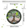 Adornos Colgantes de Película de Color Transfronterizos Árbol de la Vida Acrílico Ventana Decoración de Colgante Redondo Más Vendida Atrapasol