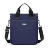 Nuevo Bolso de Mano de Negocios Transfronterizo de Moda para Hombre, Bolso de Hombro Vertical de Color Sólido Simple, Bolso para Computadora de Gran Capacidad, Maletín