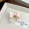 Grampo de Cabelo Retrô Coreano de Acetato com Pérolas Presilha Bico de Pato Moda Franja Lateral Acessório de Cabelo Adorno de Cabeça