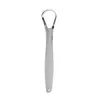 Raspador de Língua de Aço Inoxidável Limpador de Revestimento da Língua Ferramenta de Limpeza da Língua para Reduzir o Mau Hálito Ferramenta de Higiene Oral Limpador de Revestimento da Língua