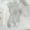 30% de descuento en Calcetines Estilo Ballet para Mujer en Liquidación, Calcetines Finos de Verano hasta la Pantorrilla, Malla Transpirable Encaje Sin Costuras Calcetines Caídos
