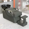 Cama de Lavar Cabelo para Salão, Cama de Lavagem Simples Semi-Reclinável para Salões de Beleza, Venda Direta do Fabricante, Cama de Salão de Beleza Moderna