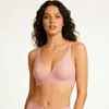 Ropa interior sin costuras transfronteriza europea y americana para mujer, tiras de gel cómodas, soporte suave, puntos elevados, sujetador sexy, nuevo estilo sin costuras