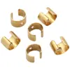 50 Piezas de Hebilla Clip Forma de C de Cobre Latón Clip de Hebilla de Alambre Clip de Hebilla para Cuerda Clip de Hebilla Cabeza de Hebilla Clip de Hebilla de Apertura Fija Accesorios para Joyería DIY