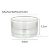 Copo de Vidro Transparente para Aromaterapia DIY Garrafa de Vidro Suporte para Velas Copo de Vela Recipiente Espesso para Velas Decoração Copo Vazio para Aromaterapia