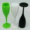 Copa de vino acrílica blanca para fiesta bar color imprimible LOGO resistente a caídas vaso de champán de PC