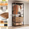 Cabideiro de metal guarda-roupa combinação aberta de chão cabide de roupas de quarto cabide de closet walk-in doméstico