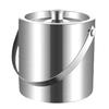 Cubo de Hielo Transfronterizo de Acero Inoxidable 304 con Aislamiento de Doble Capa, Alto Valor Estético, Adecuado para KTV, Champaña, Vino Tinto, Cerveza, Cubitos de Hielo y Uso en el Hogar