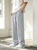 Novas calças esportivas largas transfronteiriças para atividades ao ar livre, calças retas largas de moda estilo coreano para homens para primavera e verão