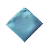 Lenço de Bolso para Terno Masculino Traje Formal do Noivo Estilo Coreano Terno 22 Lenço de Bolso Lenço Quadrado Pequeno Poliéster Seda Bolinhas Ponto Prateado