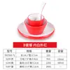 Mesa de melamina vajilla juego hotel restaurante tienda de hot pot mesa cuatro piezas hotel platos de plástico cuchara taza comercial