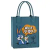 Bolsa de Feltro Personalizada Ano do Carneiro 2026 Novo Estilo Espessa Grande Capacidade Bolsa Tote Criativa Presente de Ano Novo Bolsa Tote da Moda