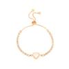 Europa y Estados Unidos nueva moda amor Pulsera de circonita de diamante comercio exterior diseño pequeño fresco simple joyería de lujo ligero romántica mujeres