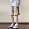 Pantalones Cortos Pesados Retro Americanos para Hombre Verano Nuevo Diseño Sentido Nicho Costuras Sueltos Talla Grande Casual