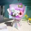 Regalo Día del Maestro Ramo de Girasoles Venta al por Mayor Producto Terminado para Profesor de Primaria y Secundaria Masculino y Femenino Rosa Ramo de Flores Artificiales 8 de Marzo