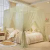 Mosquiteras de pie Palace 2025, estilo princesa, de tres puertas, para cama, estilo antiguo, de alta calidad, con cifrado de gasa antimosquitos.