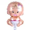 Juguete de arreglo para fiesta de cumpleaños infantil, globo, mini globo de dibujos animados de película de aluminio para push de WeChat, globo Bobo de bola interior, venta al por mayor