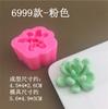 Molde de Silicone de Cacto Suculento Tridimensional Fofo para Planta Verde em Vaso, Vela de Aromaterapia, Ornamento de Gesso, Molde de Vela