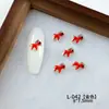 Estilo Año Nuevo Éxito Instantáneo Arte de Uñas Zircón Diamante Rojo Zodiaco Pony Lindo Caballo de Madera Pequeño Uñas Portátiles Diamante