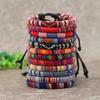 Venta Caliente Transfronteriza Pulsera Estilo Étnico Bohemio Simple Pulsera Color Retro Europeo y Americano Cuerda de Algodón Cuerda de Mano Cuerda de Pie