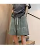 Shorts Delgados Rosas para Hombre, Ropa de Verano para Exteriores, Marca de Moda Estilo Americano, Pantalones Deportivos Casuales Holgados de Cinco Puntos, Transfronterizos para Hombre