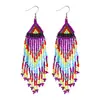 Aliexpress Popular de Venta Caliente Pendientes Largos Geométricos Coloridos Bohemios y Accesorios Venta al por Mayor Dropshipping