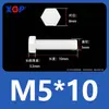 Varilla de Extensión para Tornillo M3M4M5M6M8M10M12 Plástico de Nylon Aislante Retardante de Llama Exterior Hexagonal