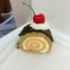 Pastel de Postre Colgante de Peluche Hamburguesa Perrito Caliente Sándwich Comida Artificial Llavero Muñeca Creativa Colgante para Bolsa