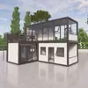 Sitio de Construcción de Contenedores Móviles Dormitorio Prefabricado, Unidad de Vivienda en Contenedor Exterior Personalizada