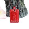 Colgante de Cinabrio de Guan Yu Placa Cuadrada de Arena Dorada Púrpura Amuleto de Paz Joyería Fábrica Mayorista Dropshipping S2070404