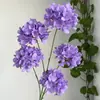 Flor de Hortênsia Artificial para Hotel, Salão de Casamento, Decoração de Casa, Arranjo de Hortênsia Artificial de 5 Cabeças