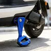 Soporte lateral para vehículo eléctrico con base ampliada, cubierta de soporte lateral antideslizante ensanchada, repuestos de soporte de pie único para patinete
