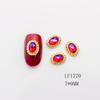 Nail alloy joias ferramentas de unhas joias diamante japonês e coreano Flash oval flat diamond série decorativa diamante prego broca
