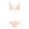 Traje de Bikini de 2 Piezas para Hombre de Talla Grande Gay Travestismo Tangas Sujetador Encaje Sexy Transparente Traje de Ropa Interior