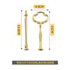 Suporte de Liga de Zinco Design Criativo Prato de Bolo Frutas Prato de Jantar Suporte de Prato de Corda Camada Dupla Forma de Girassol Suporte de Prato de Corda