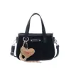 Bolso de mano vintage de ante patchwork para mujer, estilo Maillard, bolso de nicho para el día a día, se puede llevar cruzado, elegante bolso de moda de un solo hombro