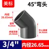 Codo de 45 Grados Estándar Americano Rongsheng Upvc Sch80 Conector Estándar Americano para Tubería de Suministro de Agua Accesorios Químicos Curva de Tubería de Pvc 135