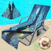 Funda para silla de playa transfronteriza funda para silla de playa de microfibra impresión digital 3D pájaro se puede pedir una por una