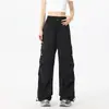 Calça Paratrooper Crock Woodpecker Feminina Verão Outdoor Seda de Gelo Fina Secagem Rápida Calça Curta Esportes de Montanhismo