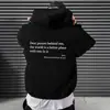 Sudadera Popular Transfronteriza para Hombre Sudadera con Capucha Estampada con Letras 'Dear Person' Primavera Holgada Casual