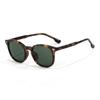 CX2176 Gafas de sol de montura redonda pequeña de moda europea y americana, accesorios de viaje, protector solar para pesca, gafas de sol TAC, fábrica