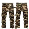 Transfronterizo 2025 Pantalones Cargo de Algodón Puro Joggers para Hombre Sueltos Tallas Grandes Pantalones Casuales Marca de Moda Bolsillos Múltiples Pantalones Largos Pantalones de Trabajo