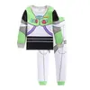 Ropa popular para niños niño niño bebé caricatura manga larga excavadora traje para estar en casa pijama k201