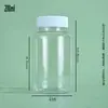 Ventas Directas de Fábrica Botellas Pequeñas para Medicina 30ml Marrón Transparente Botellas de Boca Ancha Botellas de Plástico PET Bloqueadoras de Luz Botellas para Empaque de Muestras de Alimentos