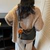 Bolsa Tote Feminina Grande Capacidade Outono Transversal 2025 Nova Vintage Versátil High-End Ombro Único Bolsa de Trabalho