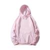Sudadera con capucha nueva suelta en blanco comercio exterior más terciopelo color sólido Primavera y Otoño marca Tide suéter Sudadera con capucha patrón personalizado LOGO